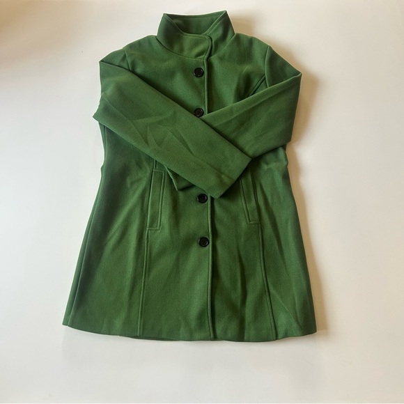Green Button Down Pea Coat size M - Picture 5 of 12